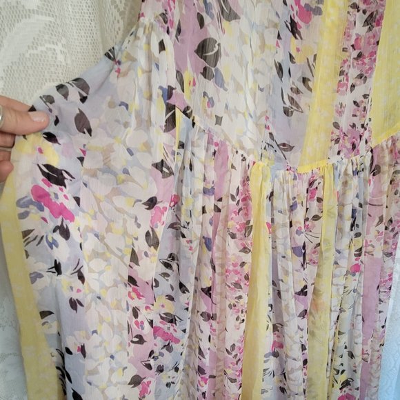 FRENCH CONNECTION Ezeke Mixed Media High Slit Maxi Skirt - Picture 7 of 11